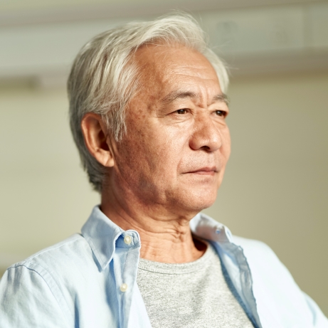 Representación de un hombre con mieloma multiple – Estudios clínicos de Pfizer