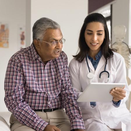 Retrato de Hombre de Raza Negra para el Cáncer de Próstata – Estudios Clínicos de Pfizer