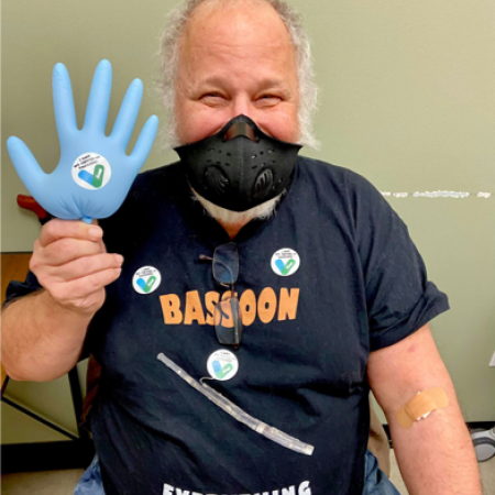 Pfizer vaccine clinical trial participant Jeff