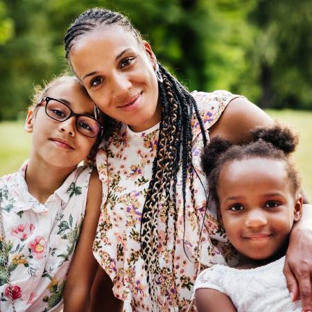 Family outdoors – Pfizer Clinical Trials