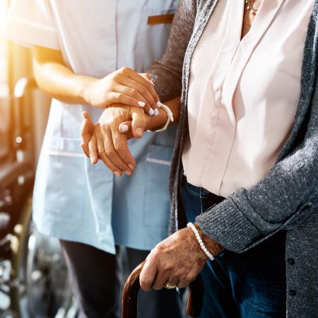 Nurse with patient | Pfizer clinical trials
