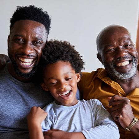 Portrait of an African American family – Pfizer Clinical Trials